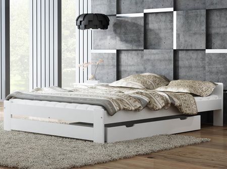 Łóżko Drewniane Niwa 180X200 Białe