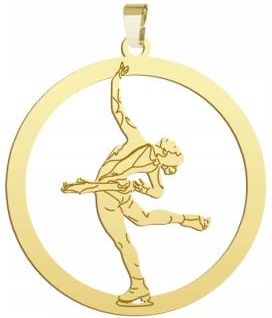 Zawieszka Złota Łyżwiarstwo Figurowe 925 GRAWER GRATIS
