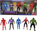 Toys Avengers Zestaw Figurki 5 Figurek Duże Ameryka Spiderman Batman Hulk Iron