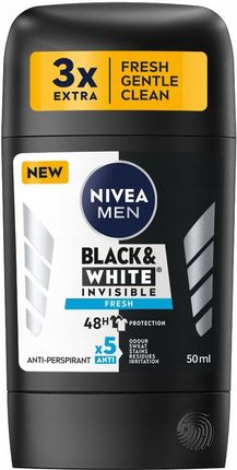 Nivea Men Black&White Fresh Antyperspirant W Sztyfcie 50ml