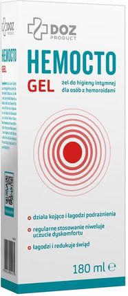 Doz Product Hemocto Gel Żel Do Higieny Intymnej Dla Osób Z Hemoroidami 180ml