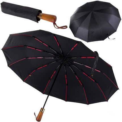 Parasol parasolka składana automat czarny unisex elegancki duży porządny Parasol parasolka składana automat czarny unisex elegancki duży porządny