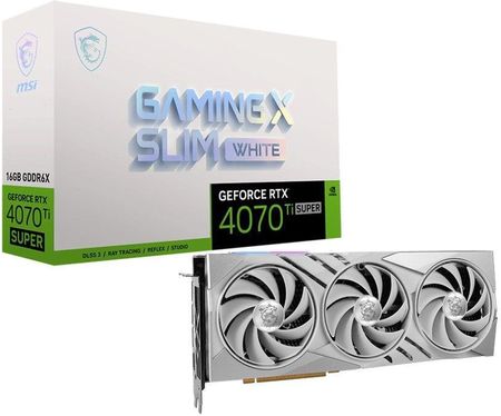 Msi GeForce RTX 4070 Ti SUPER GAMING X SLIM WHITE 16GB GDDR6X (RTX4070TISUPER16GGAMINGXSLIMWHITE)