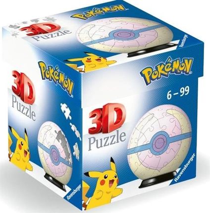 Ravensburger Puzzle 3D Pokémon Piłka Uzdrawiająca 11582 54El.