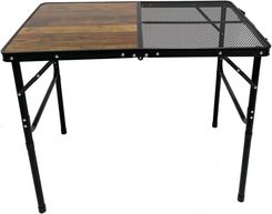 Zdjęcie Stół ogrodowy ENERO CAMP SKŁADANY 90X60X36-68CM Czarny - Płoty