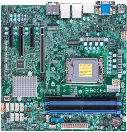 Supermicro X13SAQ Micro ATX Alder Lake-S Q670E LGA1700.1 PCI Intel Sockel 1700 (Core i) Micro-Mini-Flex-ATX (MBDX13SAQO)