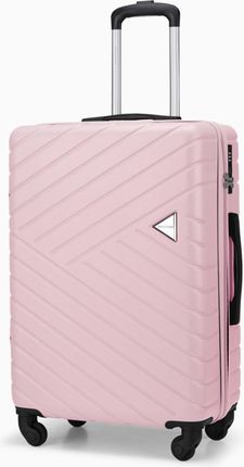 Średnia walizka PUCCINI MALAGA ABS027B 3C Różowa