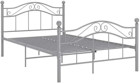 Elior Szare metalowe łóżko w stylu loftowem 120x200 cm Zaxter 38790