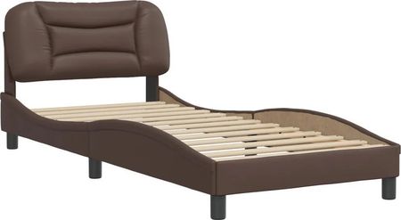 vidaXL Rama łóżka z zagłówkiem brązowa 80x200 cm sztuczna skóra 13452 3207962