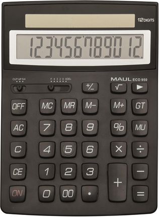 Kalkulator Biurkowy Eco 950,12-Pozycyjny, Czarny Maul 72689/90