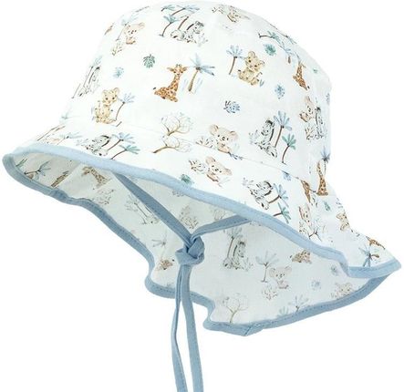 Jamiks LASSE czapka z ochroną karku dla chłopca turkus rozmiar: 50-52