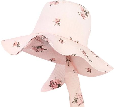 Jamiks PERNILLE kapelusz dla dziewczynki bawełna różowy rozmiar: 50-52