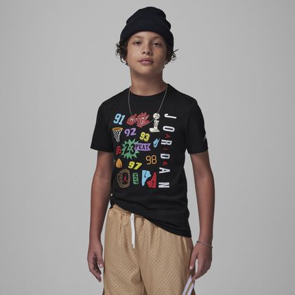 T-shirt dla dużych dzieci Jordan 2x3 Peat - Czerń
