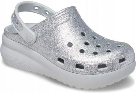Dzięciece Chodaki Buty Klapki Crocs Classic Cutie Glitter Clog 29-30