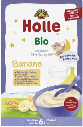 Holle - kaszka manna mleczno-bananowa od 6. miesiąca BIO, 250 g
