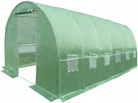 Springos Tunel Ogrodowy Foliowy 600x300x200cm 18m² Szklarnia Zielony