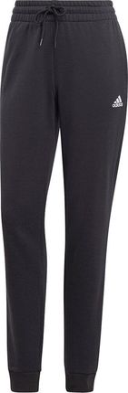 Spodnie damskie adidas Essentials Linear French Terry Cuffed czarne IC6868