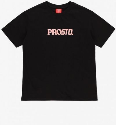Damski t-shirt z nadrukiem Prosto Cherries - czarny