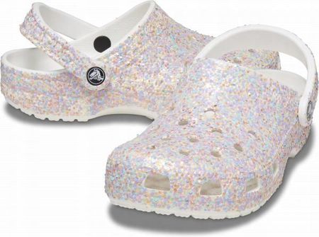 Damskie Buty Chodaki Klapki Crocs Classic Glitter Clog 37-38