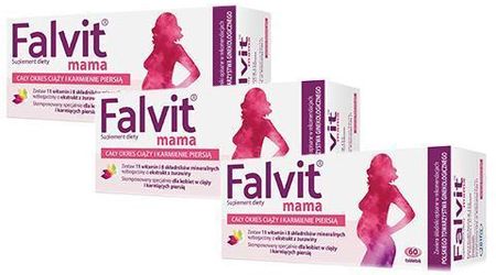 Zestaw 3X Falvit Mama 60 Tabletek 