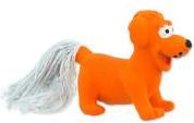 Dog Fantasy Lateksowa Zabawka Dla Psa Pomarańczowy Mini Piesek 7cm
