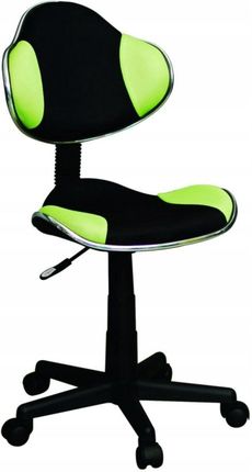 Furnitex Obrotowe Krzesło Młodzieżowe Do Biurka Nauki Qg2B Zielono-Czarne