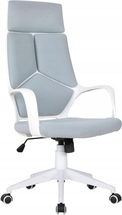 Furnitex Obrotowe Dziecięce Krzesło Do Biurka Biało-Szare Regulowane