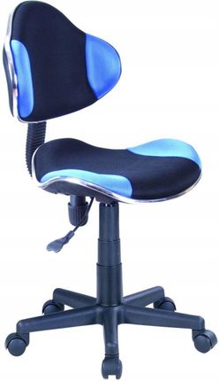 Furnitex Fotel Obrotowy Krzesło Do Biurka Czarny Niebieski