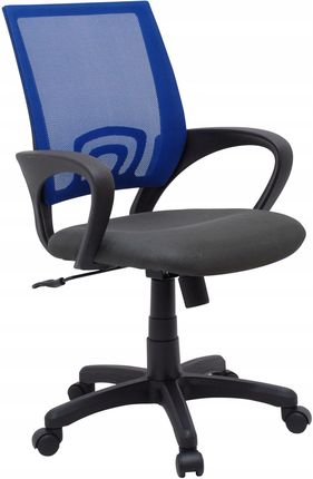 Furnitex Fotel Do Biurka Qzy-1121 Niebieski/Czarny Obrotowy
