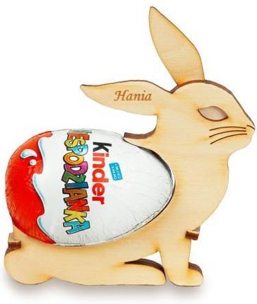 Deku Zajączek Wielkanocny Podstawka Z Jajkiem Kinder Niespodzianką 10X11 Cm