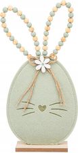 Altom Design Figurka Filcowa Zając 16X5X32 Cm Zielone Koraliki