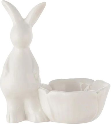 Altom Design Kieliszek Na Jajko Ceramiczny Zając Z Kwiatkiem 10 5 Cm