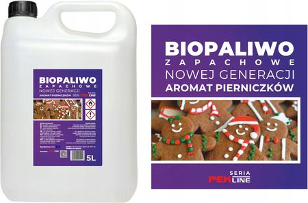 Pek-Line Bioetanol Biopaliwo Zapachowe Aromat Pierniczków 5l