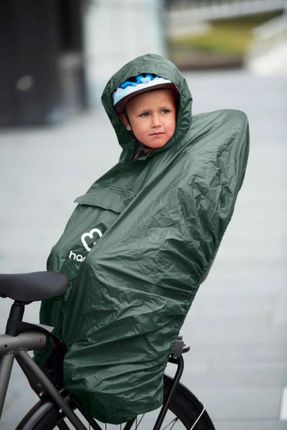 Hamax Ponczo przeciwdeszczowe na fotelik rowerowy -Green