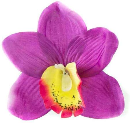 Storczyk Cymbidium - główka Purple/Yellow sztuczne kwiaty - główka w pąku