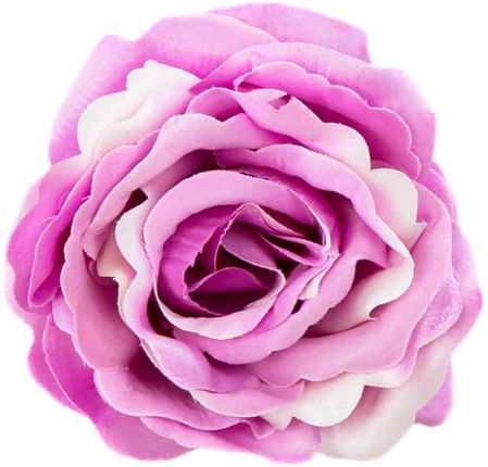 Róża główka wyrobowa Kwiat Pink/Cream sztuczne kwiaty