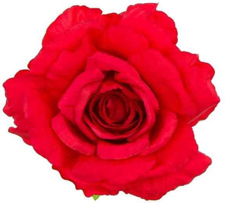 Róża satynowa główka Red  16 cm