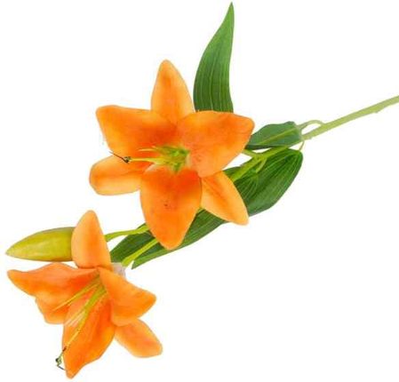 Lilia gałązka Orange Sztuczne kwiaty