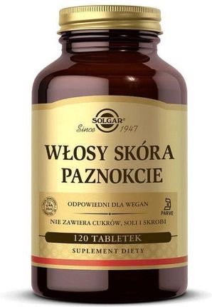 Solgar Włosy Skóra Paznokcie 120 Tabl