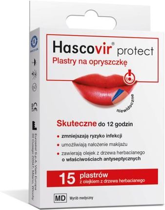 Hasco-Lek Hascovir Protect Plastry Na Opryszczkę 15szt.