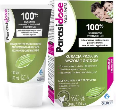 Laboratoires Gilbert Parasidose Kuracja Przeciw Wszom I Gnidom 100ml