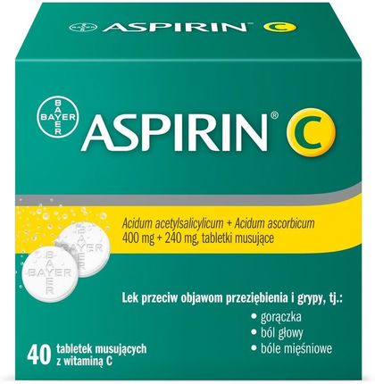 Aspirin C 400mg + 240mg 40tabl.