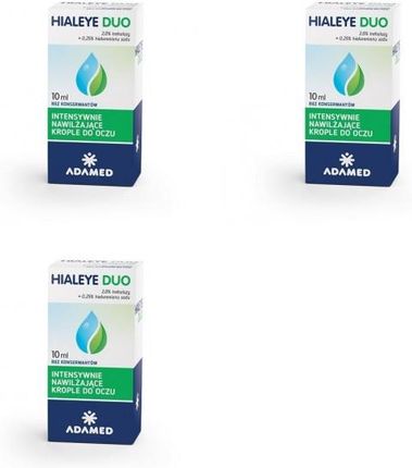 Adamed Pharma S.A. Hialeye Duo Krople Do Oczu 3x10ml