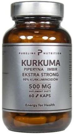 Medfuture Pureline Nutrition Kurkuma Piperyna Imbir Ekstra Strong 95% Kurkuminoidów 500 Mg 60kaps.