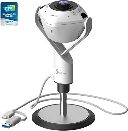 J5 Create Kamera 360° Ai-Powered Webcam (JVU368N)