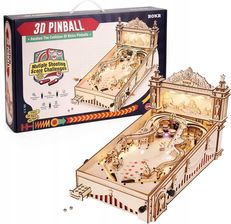 Robotime Drewniane Puzzle Model 3D Maszyna Pinball