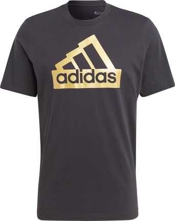 Koszulka Męska adidas Sportsweare Futur Icons Metallic Tee Czarna Ii3468