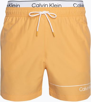 Szorty kąpielowe męskie Calvin Klein Medium Double WB buff orange | WYSYŁKA W 24H | 30 DNI NA ZWROT
