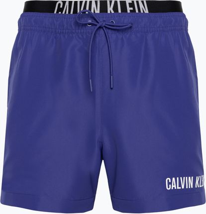 Szorty kąpielowe męskie Calvin Klein Medium Double WB midnight lagoon | WYSYŁKA W 24H | 30 DNI NA ZWROT