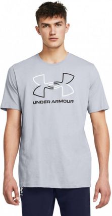 Męski t-shirt z nadrukiem Under Armour UA Foundation Short Sleeve - szary